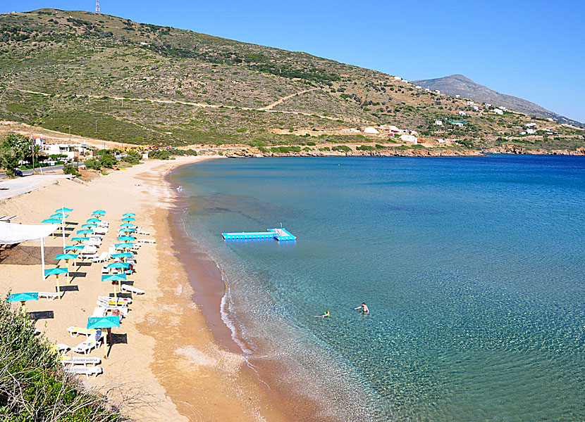 Kypri beach på Andros.
