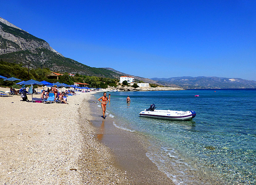 Limnionas beach på Samos.