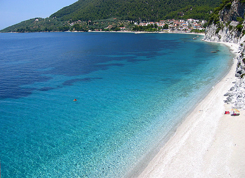 Hovolos beach på i Skopelos.