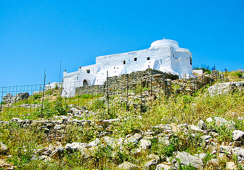 Klostret Agios Ioannis Theologos på Amorgos.