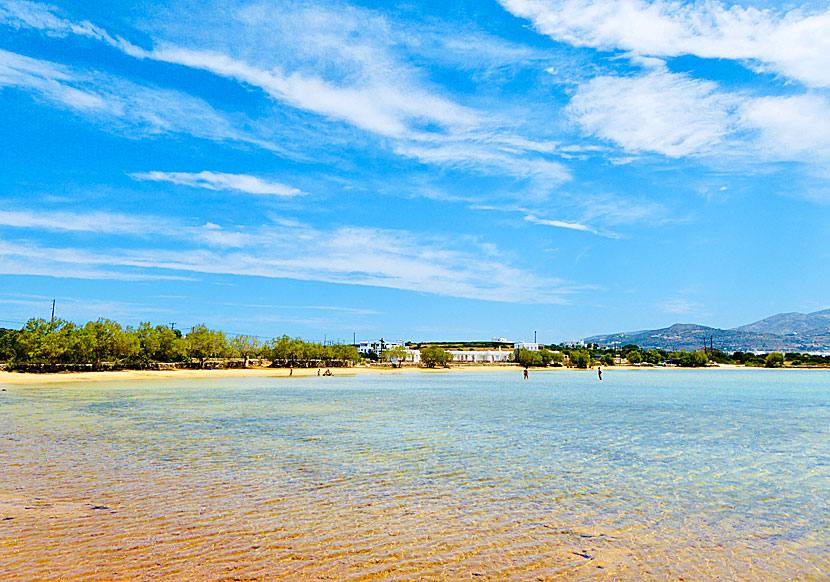 Agios Spiridonas beach i Chora på Antiparos.