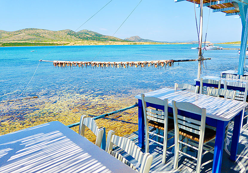 Taverna Captain Pipinos i Agios Georgios på Antiparos.