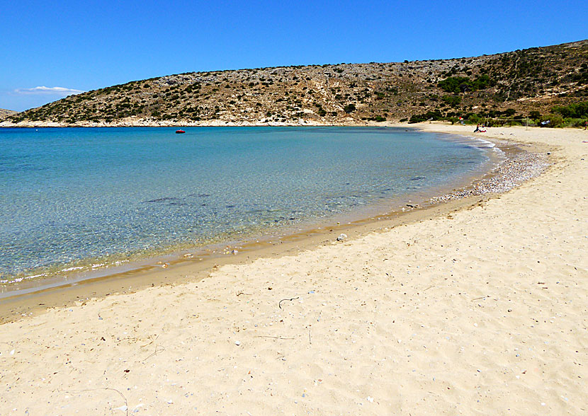 Livadi beach på Iraklia.