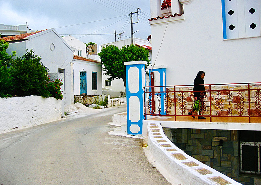 I den genuina byn Pyles på Karpathos har tiden stått stilla.