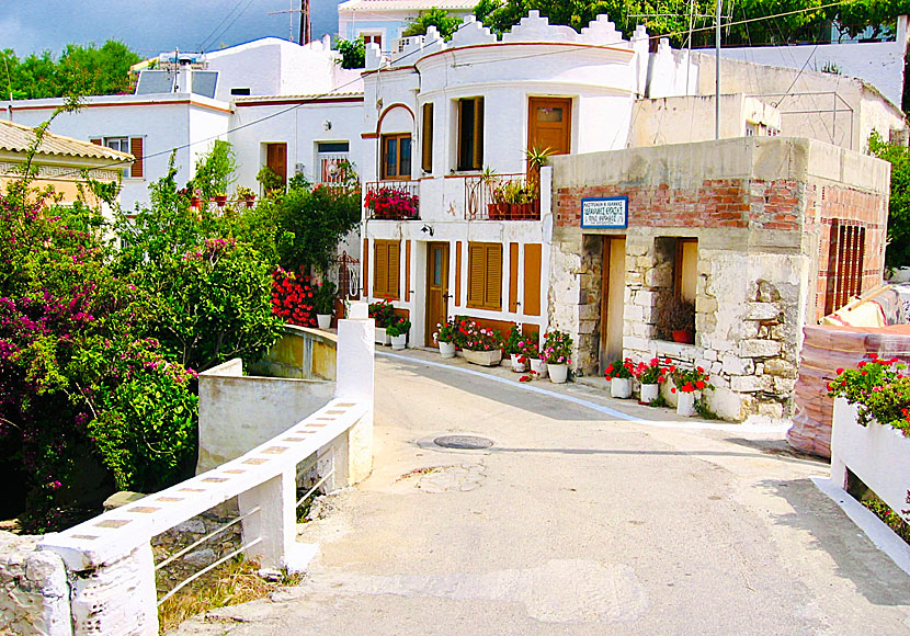 Byn Pyles på Karpathos i Grekland.