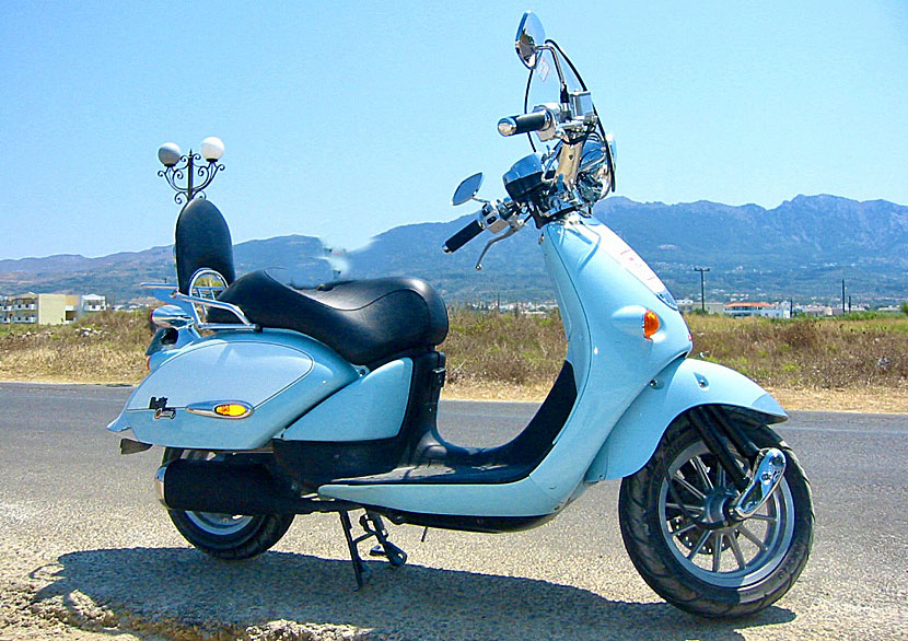 Hyra motorcykel på Kos i Grekland.