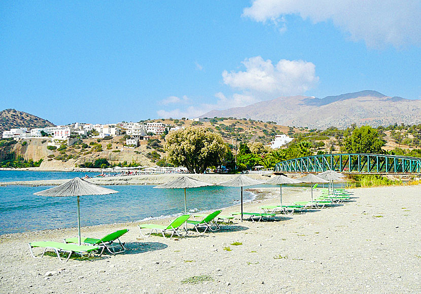 Stranden i Agia Galini på Kreta.