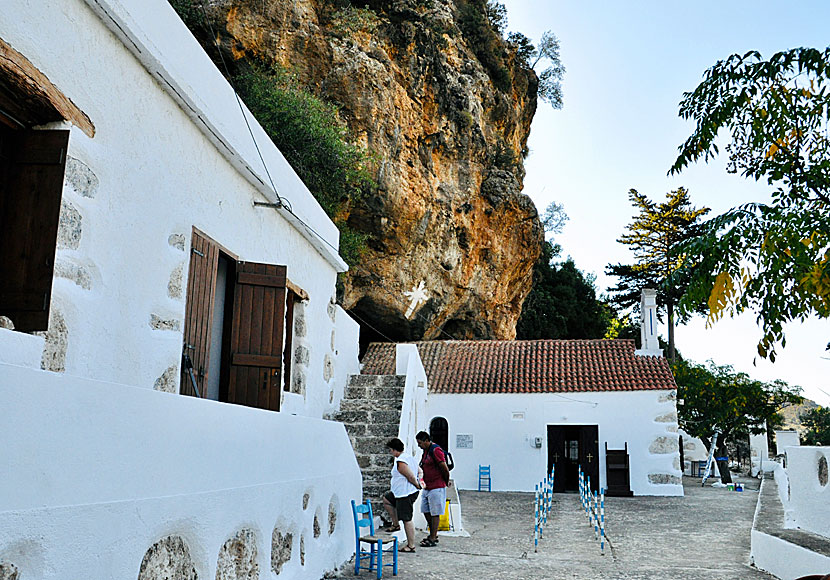 Klostret 99 Holy Fathers Monastery i Azogires på Kreta.