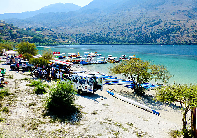 Kournas Lake nära Georgioupolis på Kreta är Kretas största insjö. 