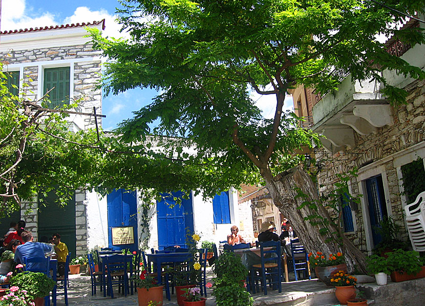 Taverna i Chalki på Naxos.