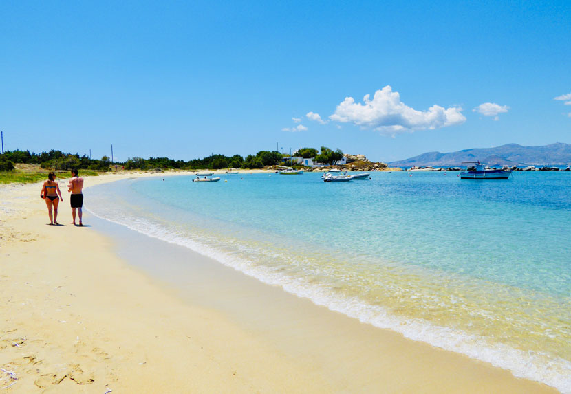 Stranden i Agia Anna på Naxos.