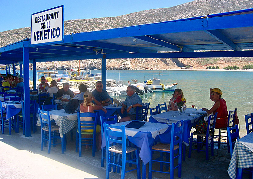 Restaurant Venetico är en av flera mycket bra restauranger i Apollonos.