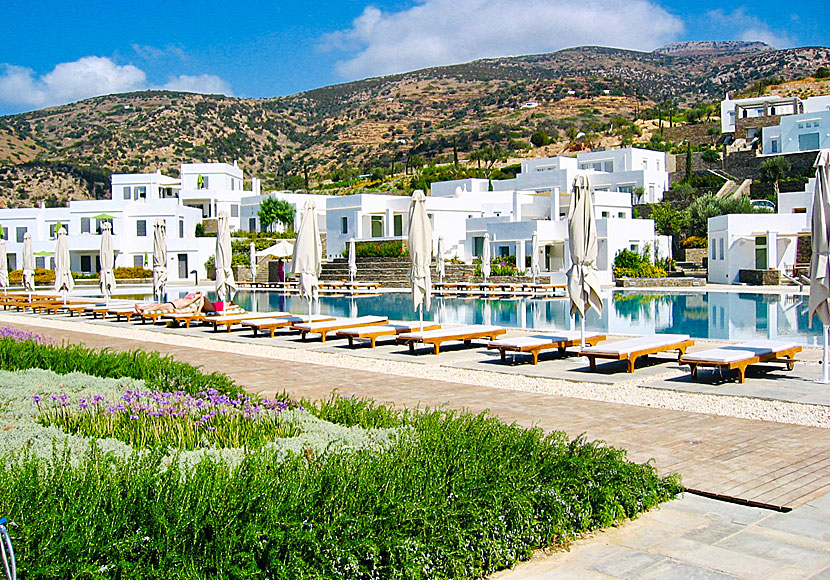 Lyxhotellet Elies Resort i Vathy på Sifnos i Kykladerna.