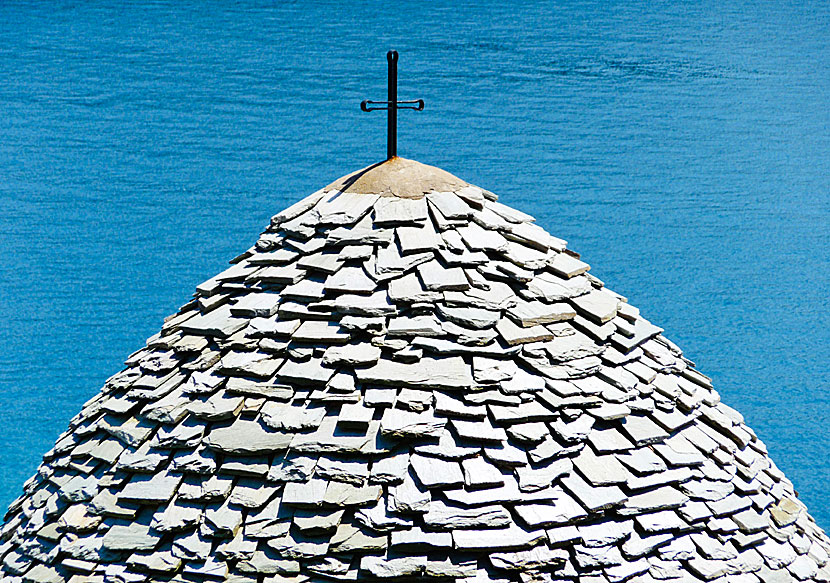 Adrina beach church på Skopelos. 