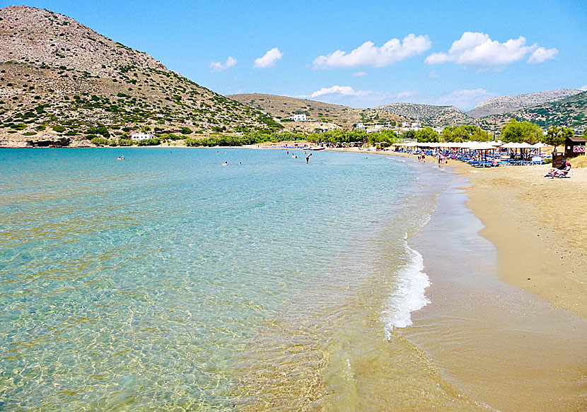 Syros bästa stränder. Galissas beach.  