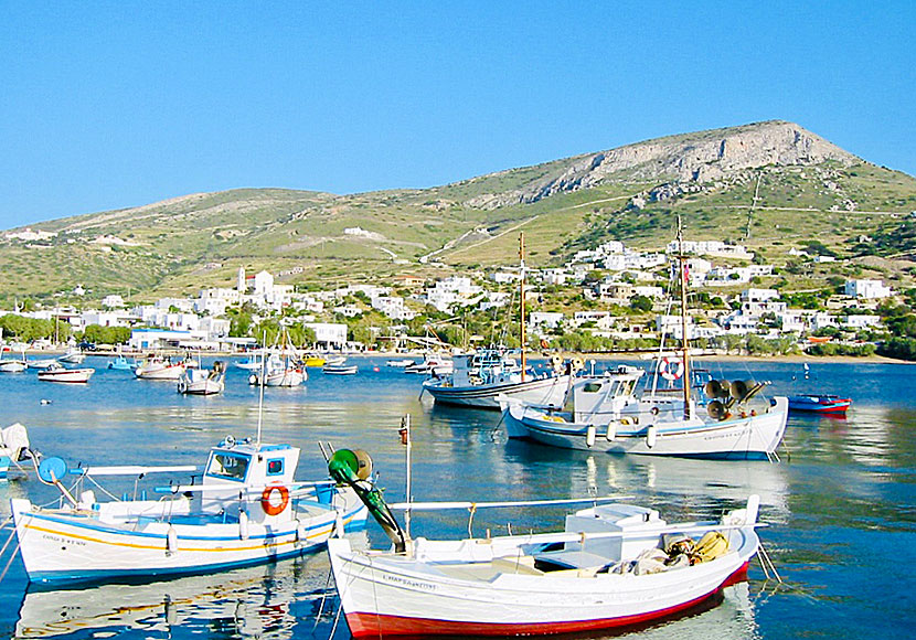 Hamnen i Kini på Syros i Kykladerna.
