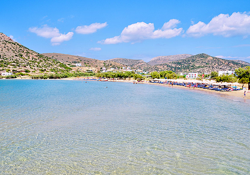 Galissas beach på Syros i Kykladerna.
