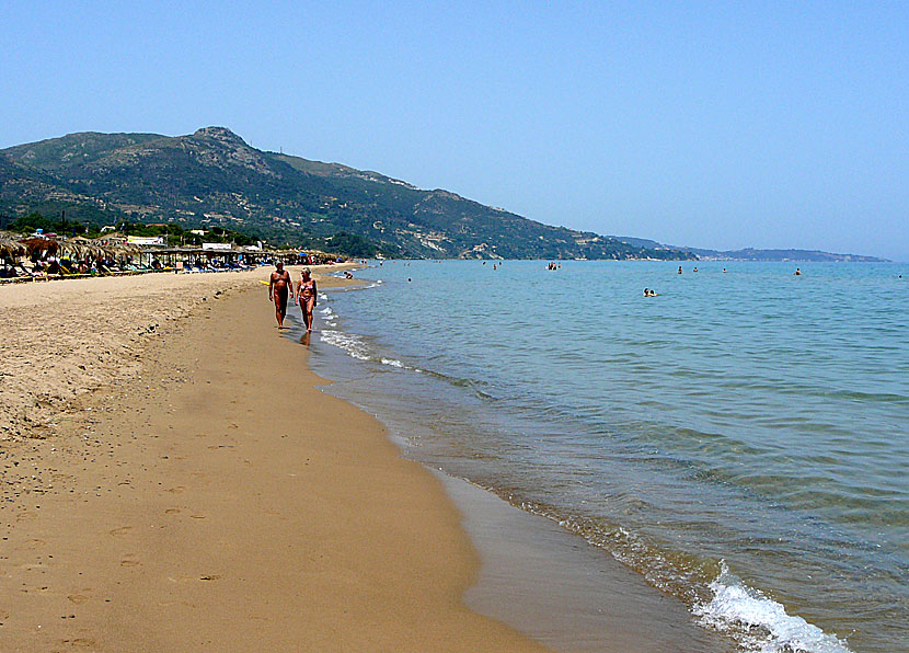 Banana beach på Zakynthos.