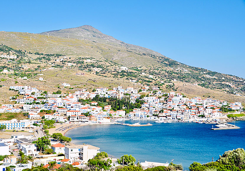 Batsi är den bästa byn att bo i på Andros i Kykladerna.