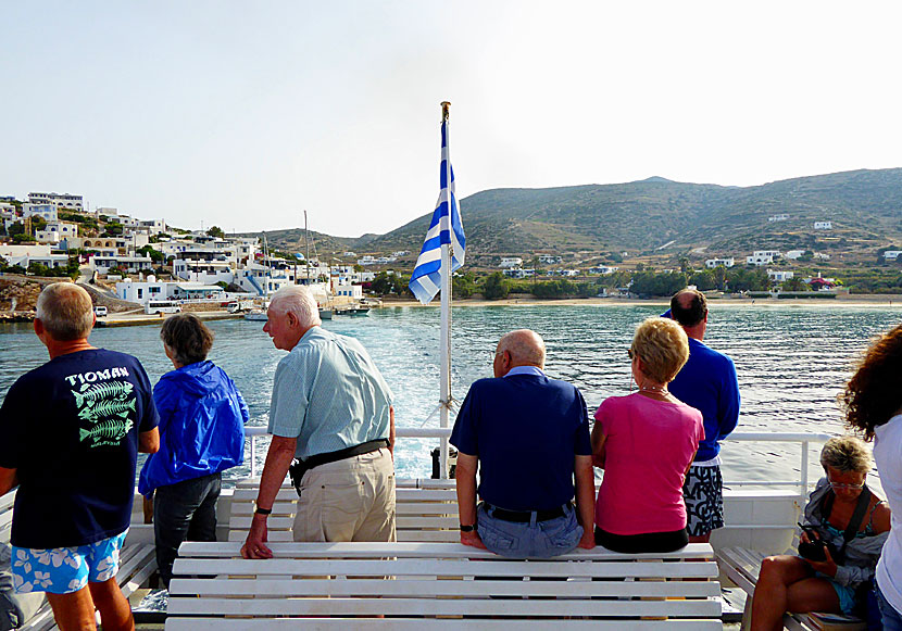 Express Skopelitis trafikerar Donoussa, Iraklia, Schinoussa, Koufonissi, Amorgos och Naxos i Småkykladerna.