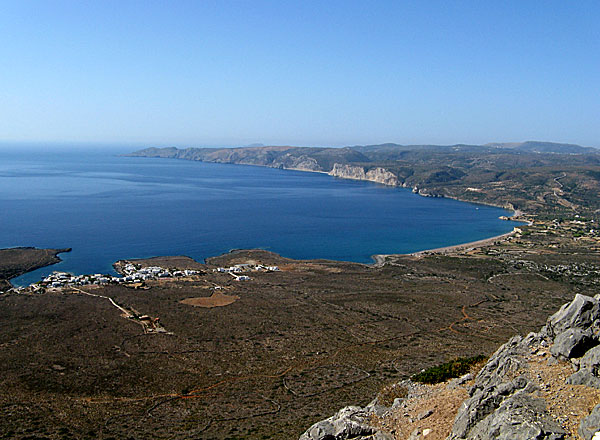 Kythera. Avlemonasområdet sett uppifrån Agios Giorgios.
