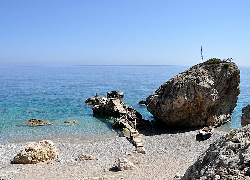 Kato Lakkos beach på Karpathos.