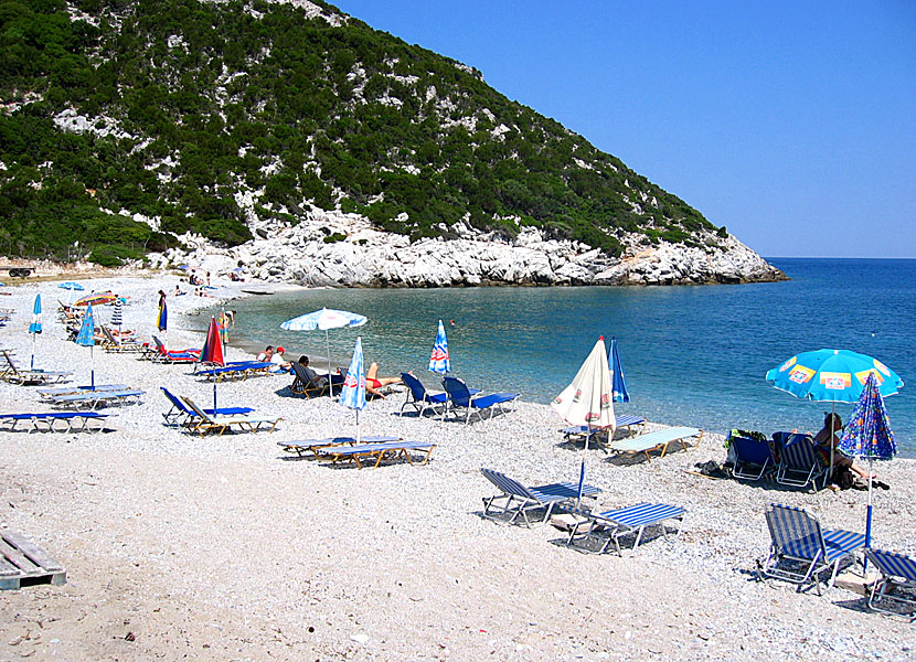 Skopelos bästa stränder.  Glisteri beach.