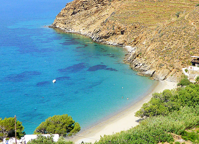 Amorgos bästa stränder. Levrossos beach.