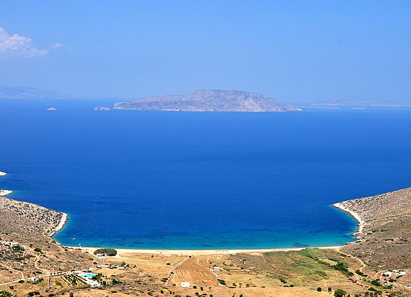 Ios bästa stränder. Agios Theodotis beach.