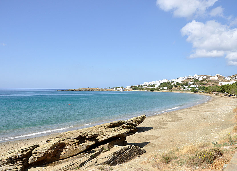 Tinos bästa stränder. Agios Sostis beach.