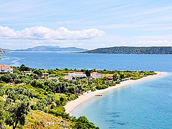 Agios Dimitrios beach på Alonissos.
