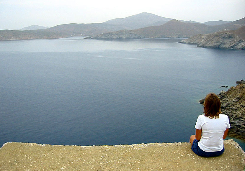 Utsikt från Ancient Arkesini på Amorgos.