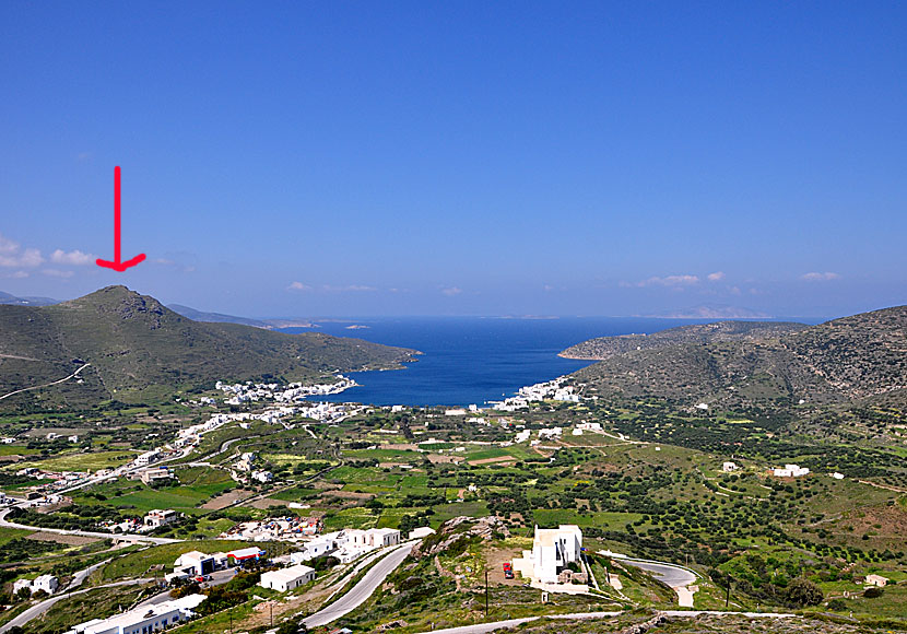 Minoa ligger ovanför Katapola på Amorgos.