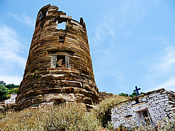 Agios Petros Tower på Andros.