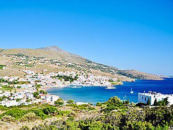 Byn Batsi på Andros.