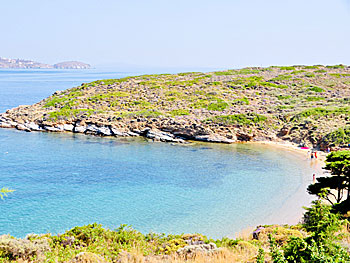 Kolona beach på Andros.