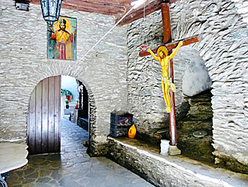 Monastery of Panachrantos på Andros.