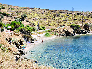Stivari beach på Andros.