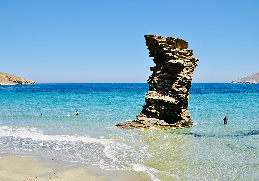 Tis Grias to Pidima beach på östra Andros.