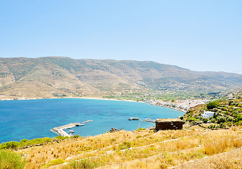 Byarna Ormos, Aidonia, Korthi, Piso Meri, Moussionas på Andros.