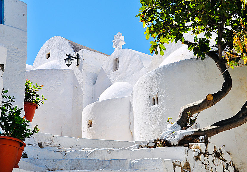 Vackra kloster, kyrkor och kapell på ön Astypalea i Dodekaneserna. 
