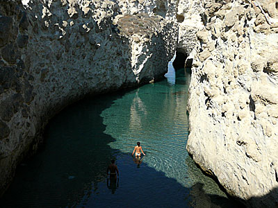 Papafragas Cave på Milos.