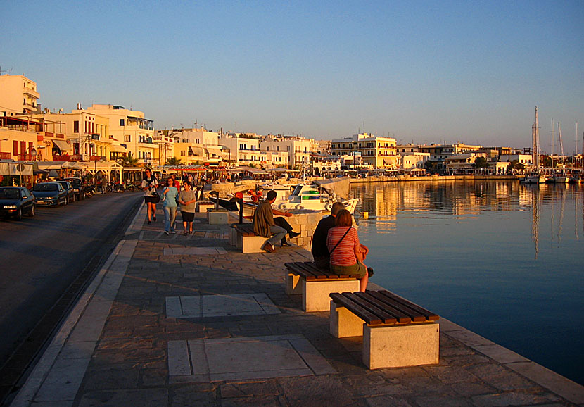 Naxos stad i Grekland.