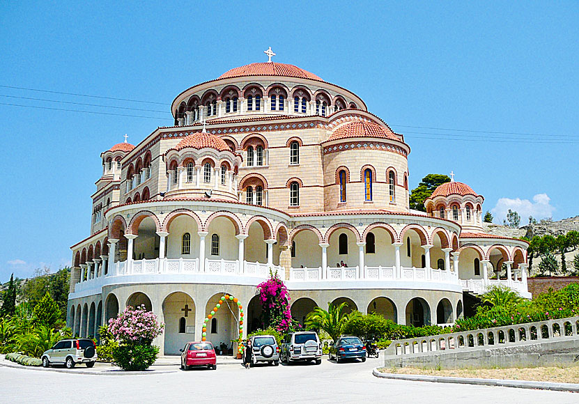 Agios Nektarios-kirkko. Egina. Kreikka.
