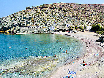 Agios Georgios beach på Folegandros. 
