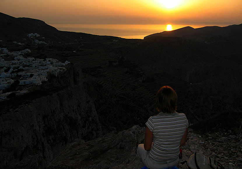 Missa inte Kykladernas vackraste solnedgång när du reser till Folegandros.