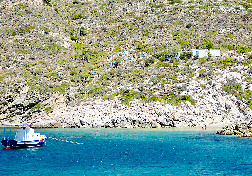 Fournis bästa stränder. Agios Ioannis beach.