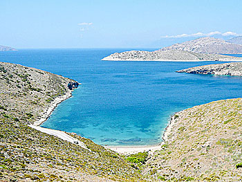 Alla fina stränder på ön Fourni i Grekland.