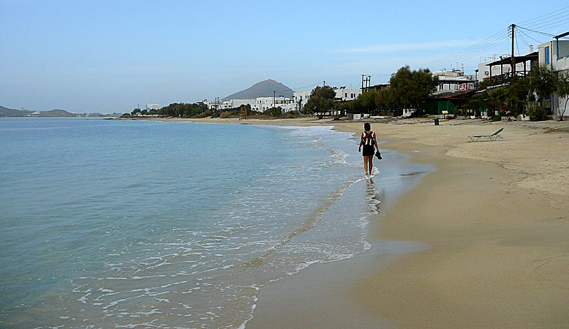 Agia Anna beach på Naxos.