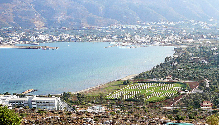 De allierades kyrkogård i Souda-bukten öster om Chania på Kreta.